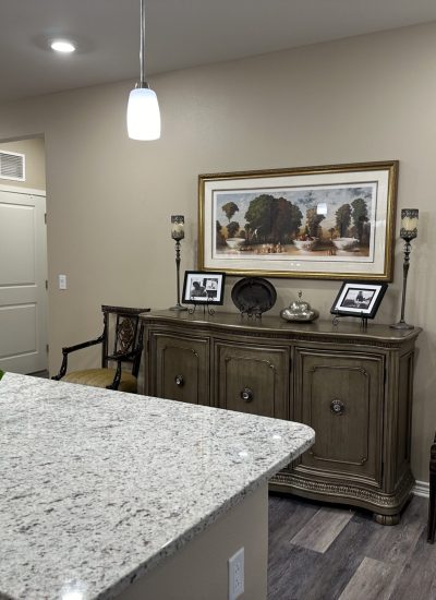 retirement home, decorated