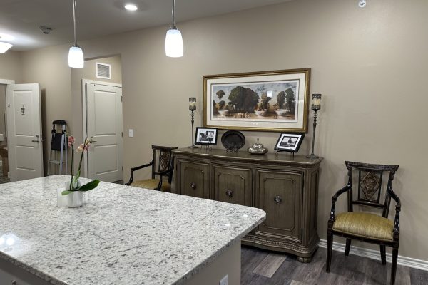 retirement home, decorated